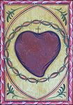 Wood Plaque - Sacred Heart by A. Olivas