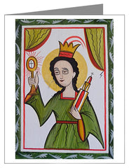 Note Card - St. Barbara by A. Olivas