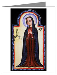 Custom Text Note Card - Mater Dolorosa - Mother of Sorrows by A. Olivas