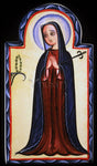 Wood Plaque - Mater Dolorosa - Mother of Sorrows by A. Olivas