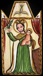 Wood Plaque - St. Joseph by A. Olivas