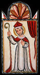 Wood Plaque - St. Nicholas by A. Olivas