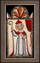 Wood Plaque Premium - St. Nicholas by A. Olivas