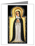Custom Text Note Card - Our Lady of Solitude by A. Olivas