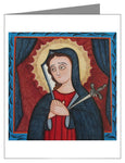 Custom Text Note Card - Mater Dolorosa - Mother of Sorrows by A. Olivas