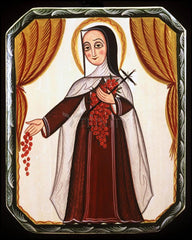 Wood Plaque - St. Thérèse of Lisieux by A. Olivas