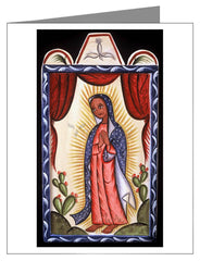 Custom Text Note Card - Our Lady of Guadalupe by A. Olivas