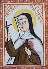 Wood Plaque - St. Thérèse of Lisieux by A. Olivas