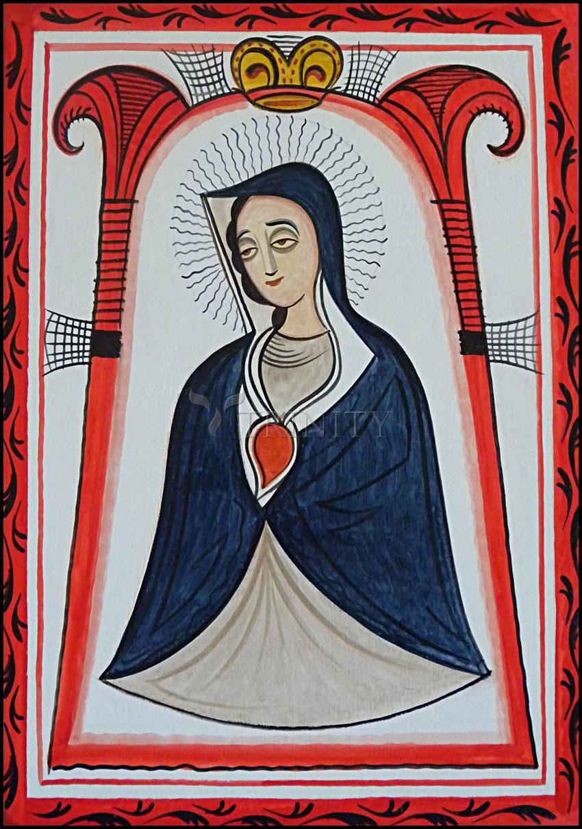 Our Lady of the Cave - Wood Plaque by Br. Arturo Olivas, OFS - Trinity Stores