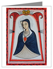 Custom Text Note Card - Our Lady of the Cave by A. Olivas