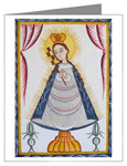 Custom Text Note Card - Virgin of the Macana by A. Olivas
