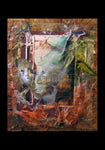 Holy Card - Faces Amidst Tattered Shroud by B. Gilroy
