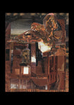 Holy Card - Eagle Hovers Over Ruins by B. Gilroy