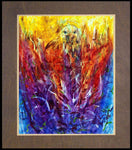 Wood Plaque Premium - Eagles In Fire by B. Gilroy