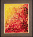 Wood Plaque Premium - Figures In Flames by B. Gilroy