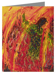 Custom Text Note Card - Sacred Lakota Dance by B. Gilroy