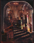 Wood Plaque - Split Staircase by B. Gilroy