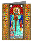 Custom Text Note Card - St. Angela Merici by B. Nippert