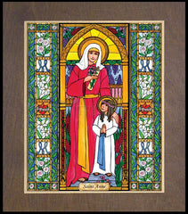 Wood Plaque Premium - St. Anne by B. Nippert