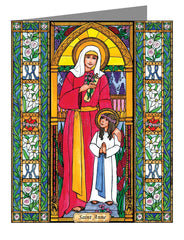 Custom Text Note Card - St. Anne by B. Nippert