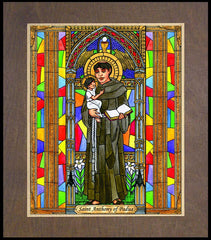 Wood Plaque Premium - St. Anthony of Padua by B. Nippert