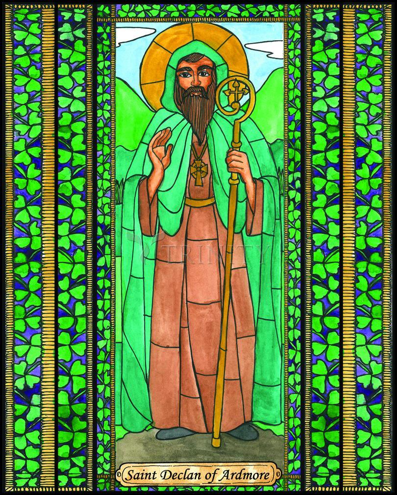 St. Declan of Ardmore - Wood Plaque