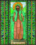 Wood Plaque - St. Declan of Ardmore by B. Nippert