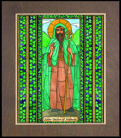 St. Declan of Ardmore - Wood Plaque Premium