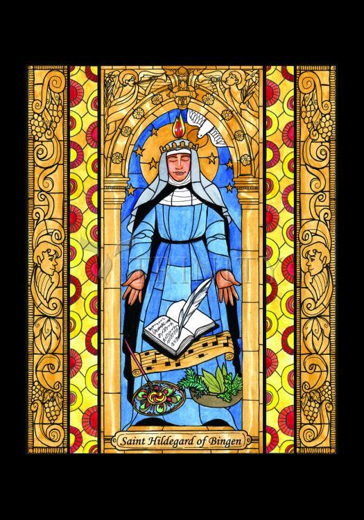 St. Hildegard of Bingen - Holy Card