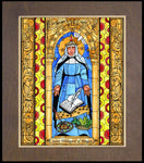 Wood Plaque Premium - St. Hildegard of Bingen by B. Nippert