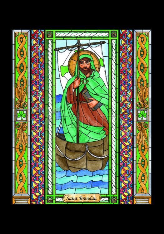 St. Brendan - Holy Card by Brenda Nippert - Trinity Stores