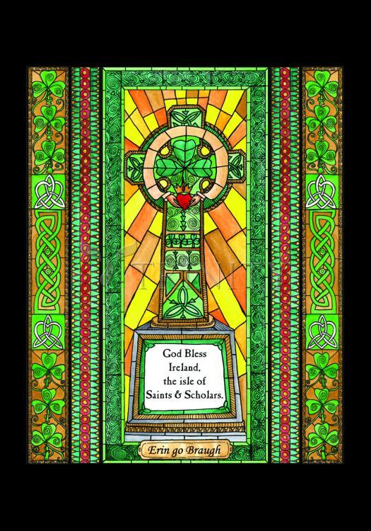 Celtic Cross - Holy Card by Brenda Nippert - Trinity Stores