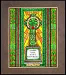 Wood Plaque Premium - Celtic Cross by B. Nippert