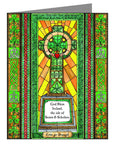 Custom Text Note Card - Celtic Cross by B. Nippert
