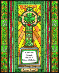 Wood Plaque - Celtic Cross by B. Nippert