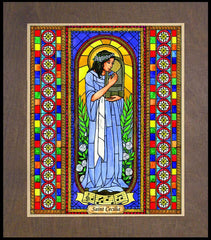 Wood Plaque Premium - St. Cecilia by B. Nippert