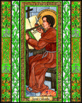 Wood Plaque - St. Columba by B. Nippert