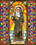 Wood Plaque - St. Clare of Assisi by B. Nippert