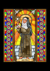 Holy Card - St. Clare of Assisi by B. Nippert