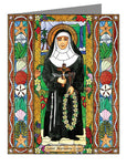 Custom Text Note Card - St. Marianne Cope by B. Nippert