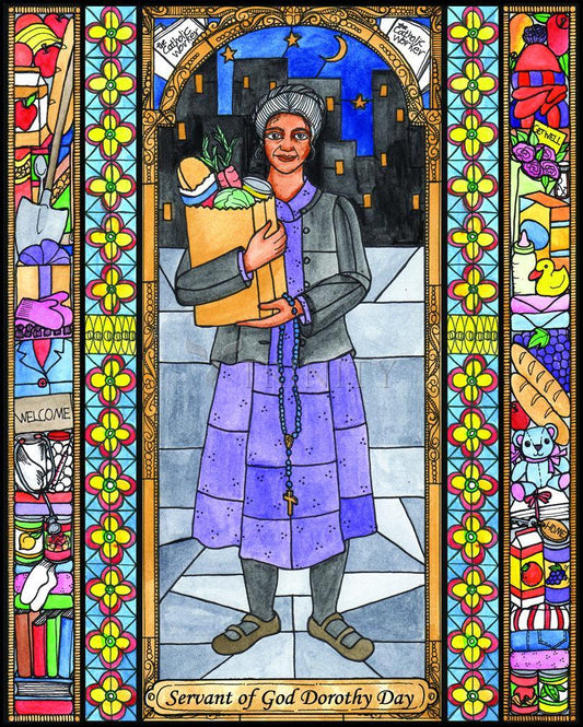 Dorothy Day, Servant of God - Wood Plaque by Brenda Nippert - Trinity Stores