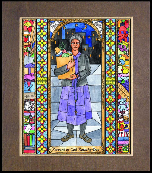 Dorothy Day, Servant of God - Wood Plaque Premium by Brenda Nippert - Trinity Stores