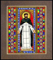 Wood Plaque Premium - St. Dominic by B. Nippert