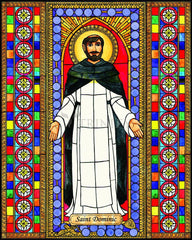 Wood Plaque - St. Dominic by B. Nippert