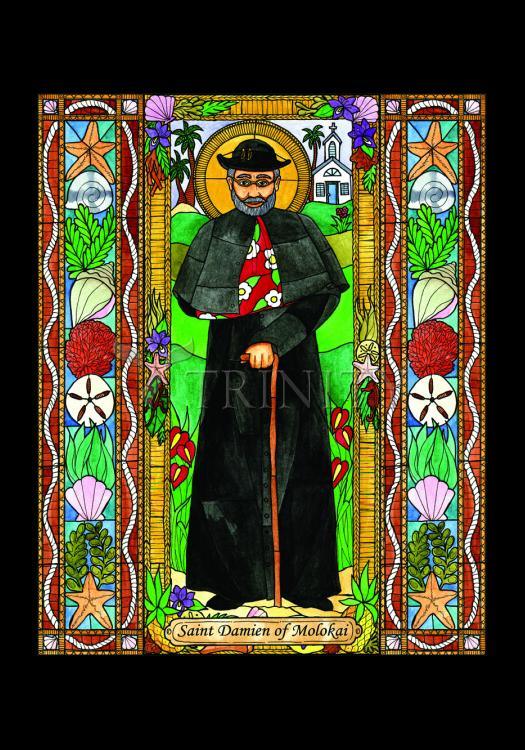 St. Damien of Molokai - Holy Card by Brenda Nippert - Trinity Stores