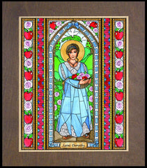 Wood Plaque Premium - St. Dorothy by B. Nippert