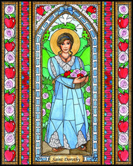 Wood Plaque - St. Dorothy by B. Nippert