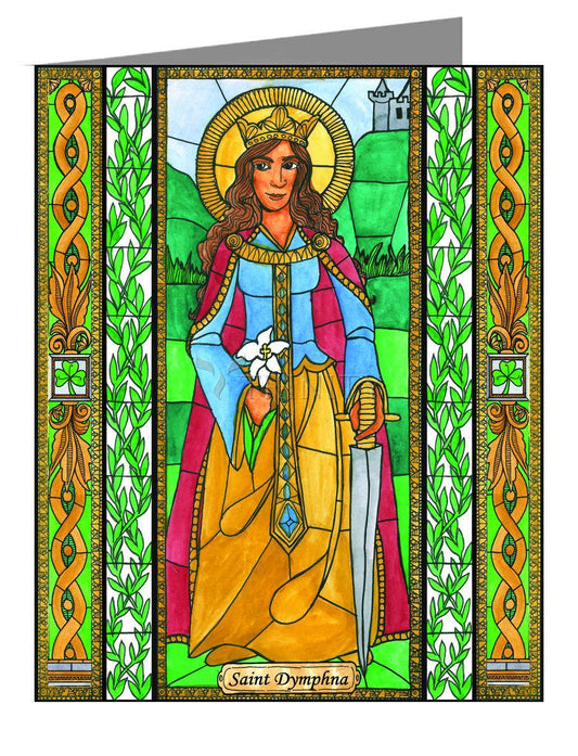 St. Dymphna - Note Card by Brenda Nippert - Trinity Stores