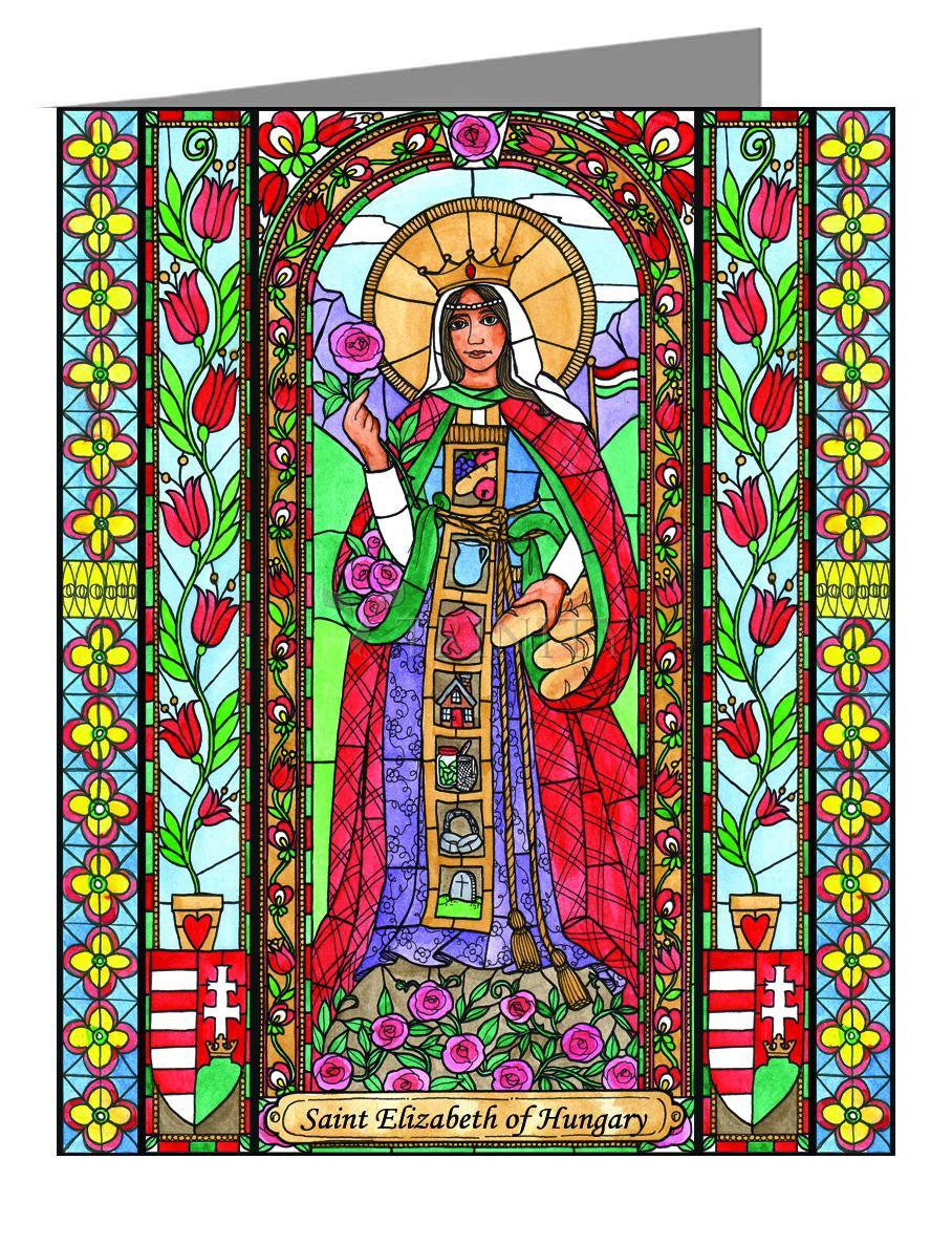 St. Elizabeth of Hungary - Note Card Custom Text