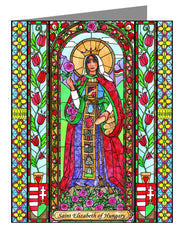 Custom Text Note Card - St. Elizabeth of Hungary by B. Nippert